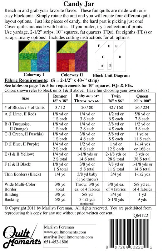 Candy Jar Quilt Pattern 4 Candy Jar Quilt Pattern - Image 2