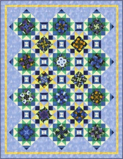 Splendor Quilt Pattern -Qbpn QM150 Splendor TT ReverieSolid ish throw