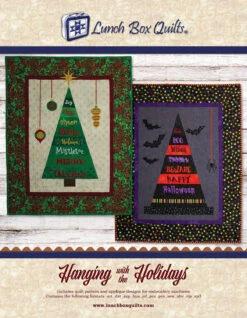 Hanging With The Holidays Applique Machine Embroidery Code And CD