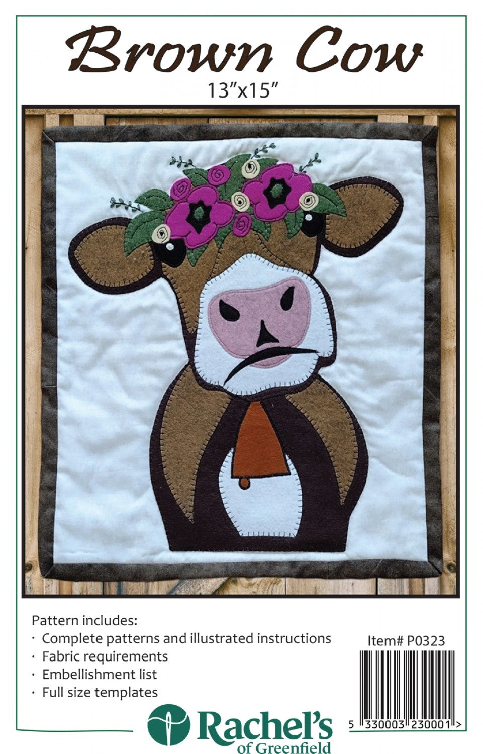 Brown Cow Wall Quilt Pattern 3 Brown Cow Wall Quilt Pattern