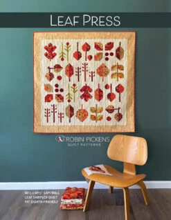 Leaf Press Quilt Pattern