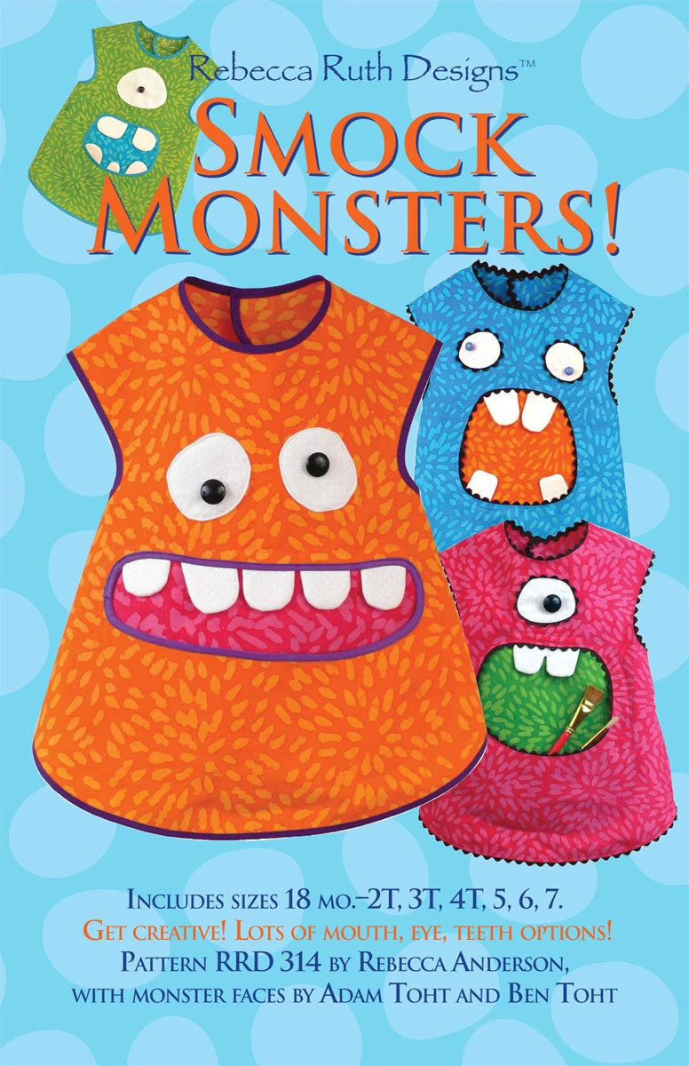 Smock Monsters Toddler Apron Pattern 3 Smock Monsters Toddler Apron Pattern