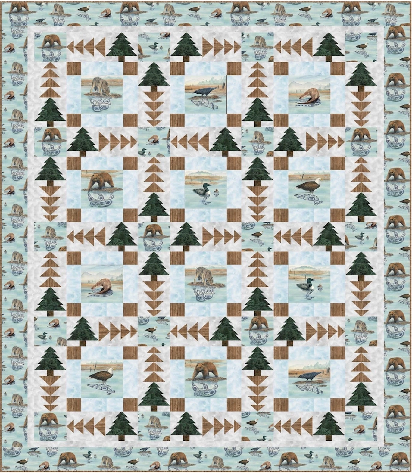 Reflective Forest Downloadable Pattern 3 Reflective Forest Downloadable Pattern