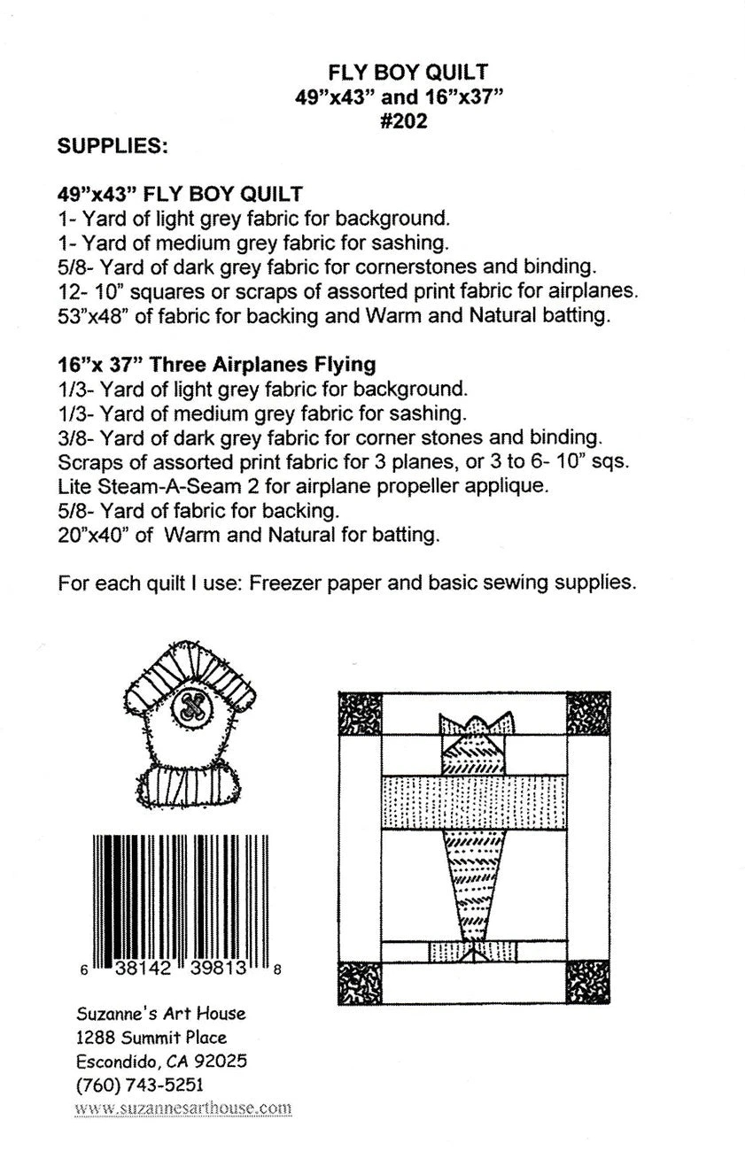 Fly Boy Quilt Pattern 4 Fly Boy Quilt Pattern - Image 2