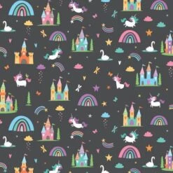 Unicorn Kingdom Sparkle Main Charcoal