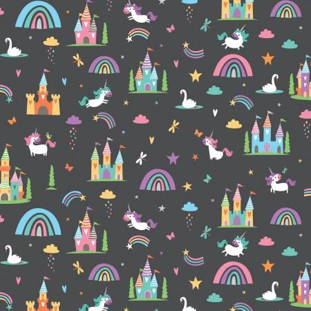 Unicorn Kingdom Sparkle Main Charcoal 3 Unicorn Kingdom Sparkle Main Charcoal