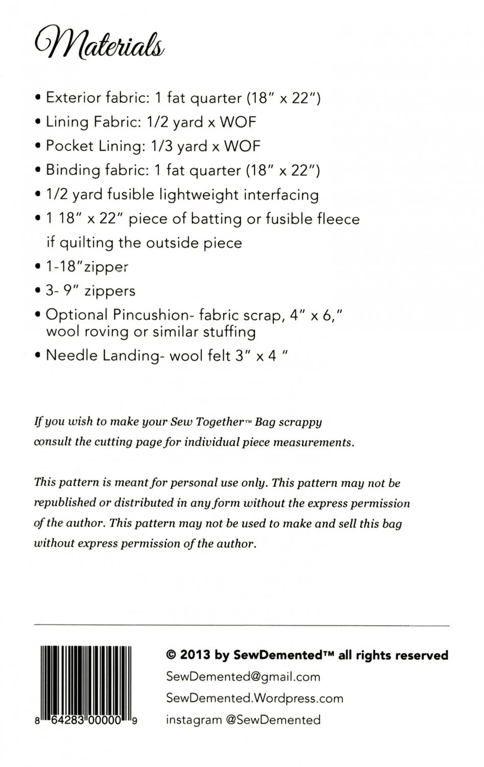 Sew Together Bag 8 Sew Together Bag - Image 6