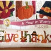 A Year In Words Pillows - Give Thanks 2 A Year In Words Pillows - Give Thanks -Qbpn SF49833