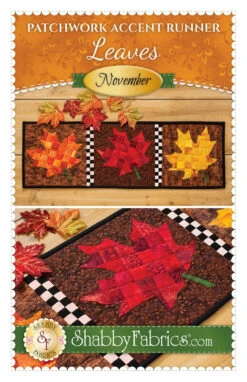 Patchwork Accent Runner Leaves November