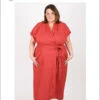 The Wildwood Wrap Dress -Curvy -Qbpn SHS136C