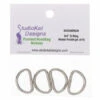 3/4in D-Ring Nickel (pk/4)