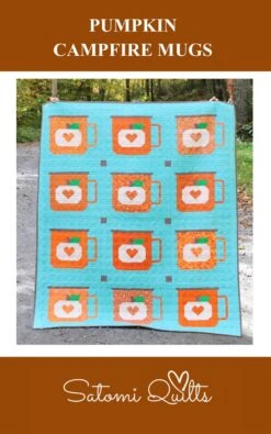 Pumpkin Campfire Mugs Quilt Pattern