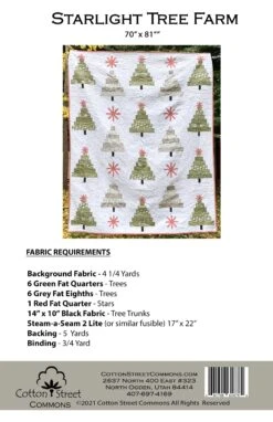 Starlight Tree Farm Downloadable Pattern -Qbpn STARLIGHTTREEFARMBACKCOVERcopy