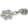 Four 5 Snowflake Zipper Pulls Nickel 2 Four 5 Snowflake Zipper Pulls Nickel -Qbpn STS277S