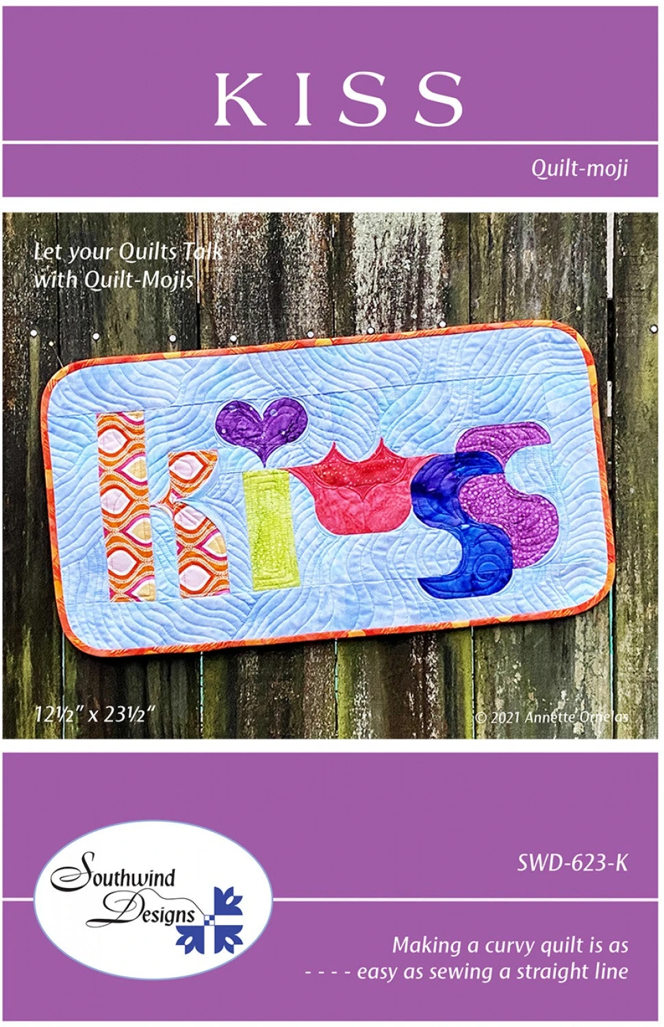 Quilt-moji: KISS 3 Quilt-moji: KISS