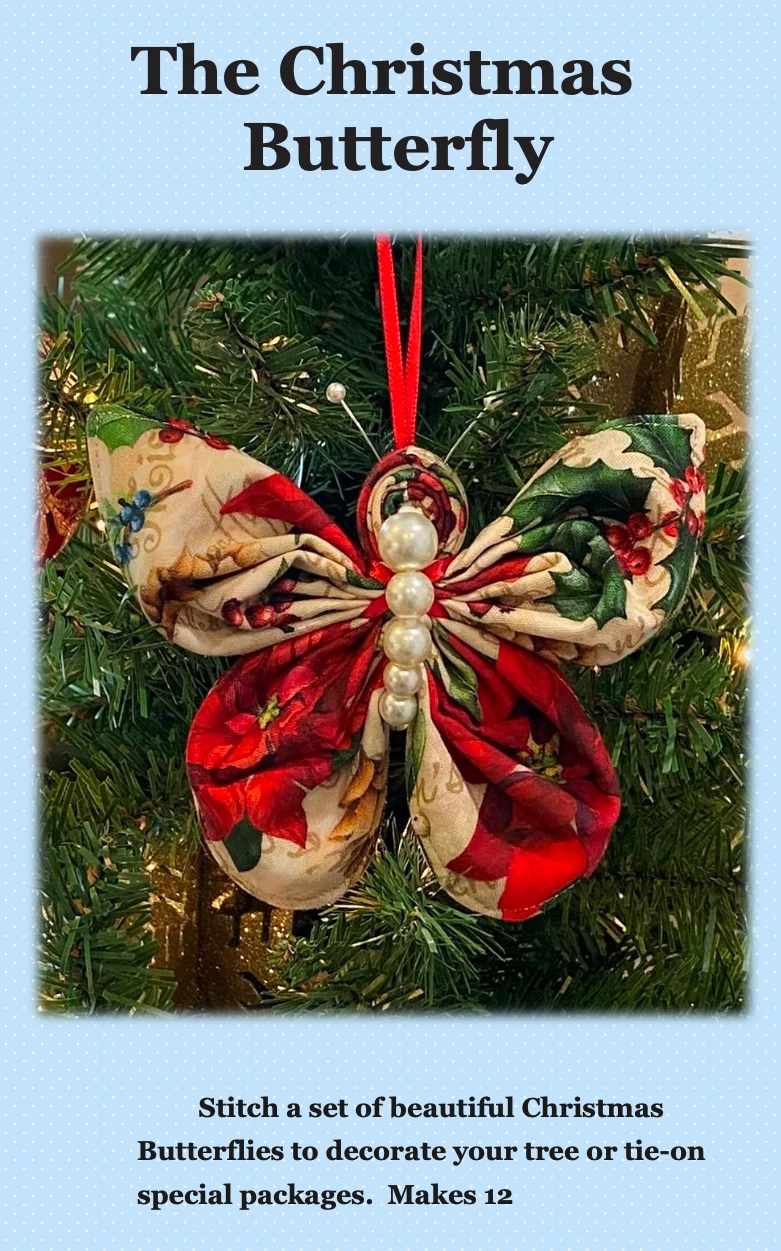 The Christmas Butterfly Downloadable Pattern 3 The Christmas Butterfly Downloadable Pattern
