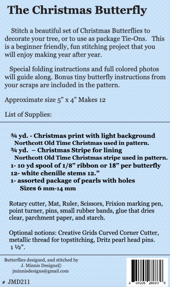 The Christmas Butterfly Downloadable Pattern 4 The Christmas Butterfly Downloadable Pattern - Image 2