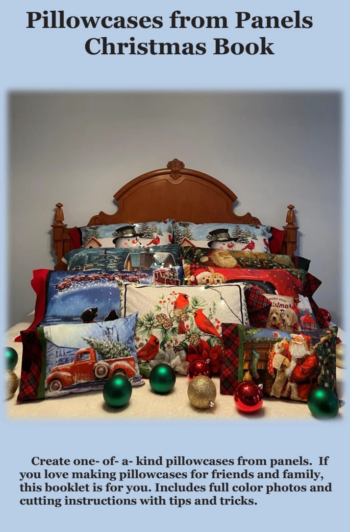 Pillowcases From Panels Christmas Pattern 3 Pillowcases From Panels Christmas Pattern