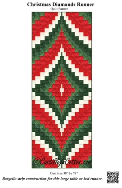 Christmas Diamonds Runner Downloadable Pattern