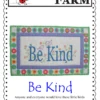 Be Kind Downloadable Pattern