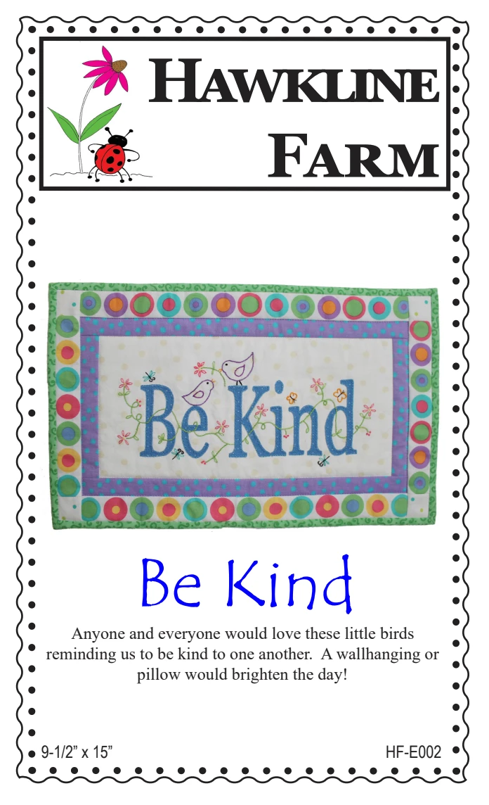 Be Kind Downloadable Pattern 3 Be Kind Downloadable Pattern