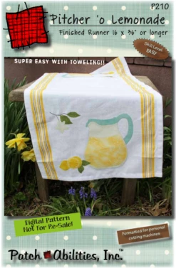 Pitcher 'o Lemonade Downloadable Pattern