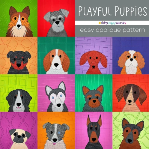 Playful Puppies Downloadable Pattern 3 Playful Puppies Downloadable Pattern
