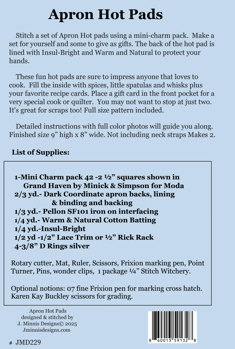 Apron Hot Pads Downloadable Pattern 4 Apron Hot Pads Downloadable Pattern - Image 2