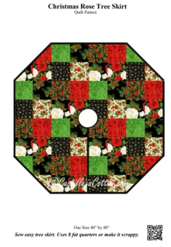 Christmas Rose Tree Skirt Downloadable Pattern