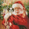 Shih Tzu For Christmas Cross Stitch By Dona Gelsinger -Qbpn Shih 20tzu 20for 20Christmas 1