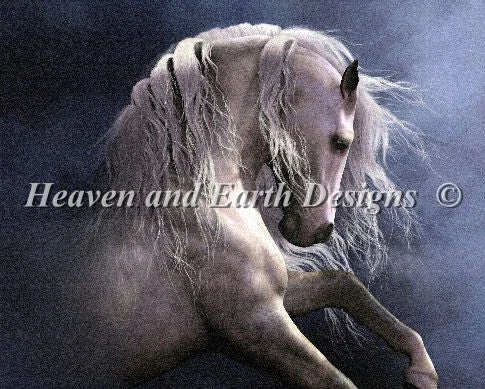 Silver Ghost II Cross Stitch By Laurie Prindle 4 Silver Ghost II Cross Stitch By Laurie Prindle - Image 2