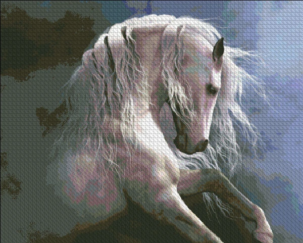 Silver Ghost II Cross Stitch By Laurie Prindle 3 Silver Ghost II Cross Stitch By Laurie Prindle