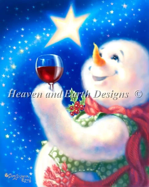 Snow Merlot Cross Stitch By Dona Gelsinger 4 Snow Merlot Cross Stitch By Dona Gelsinger - Image 2