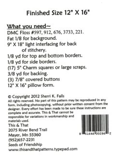 Seed Of Friendship Pillow -Qbpn TAT201 1