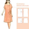 Gardenia Dress & Blouse Pattern -Qbpn TSWPP085