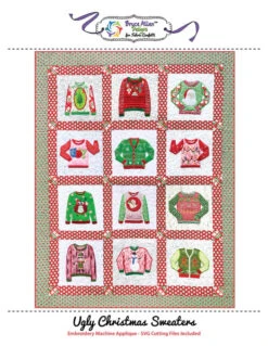 Ugly Christmas Sweaters Downloadable Pattern For Machine Embroidery