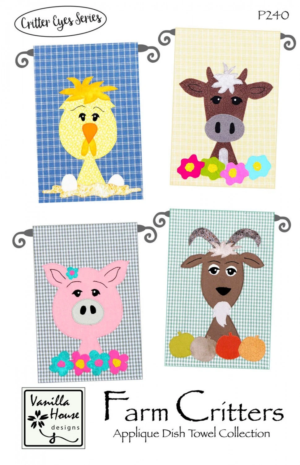 Farm Critters Applique Dish Towel Pattern 3 Farm Critters Applique Dish Towel Pattern