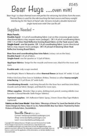 Bear Hugs Oven Mitts Pattern 4 Bear Hugs Oven Mitts Pattern - Image 2