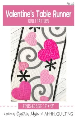 Valentine's Table Runner Downloadable Pattern