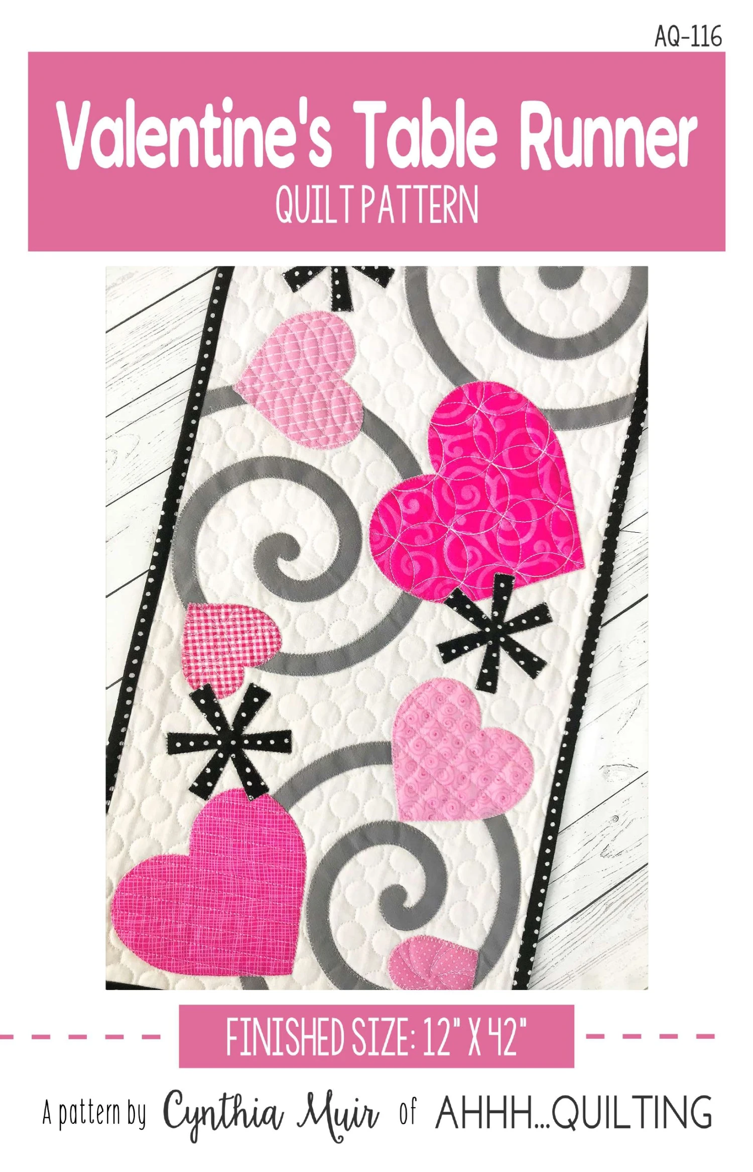 Valentine's Table Runner Downloadable Pattern 3 Valentine's Table Runner Downloadable Pattern