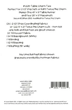 Table Charm Two 9 Table Charm Two -Qbpn WC1228 1