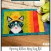 Spring Kitten Mug Rug Kit -Qbpn WCCBX168