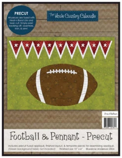 Football & Pennant Precut Fused Applique Pack
