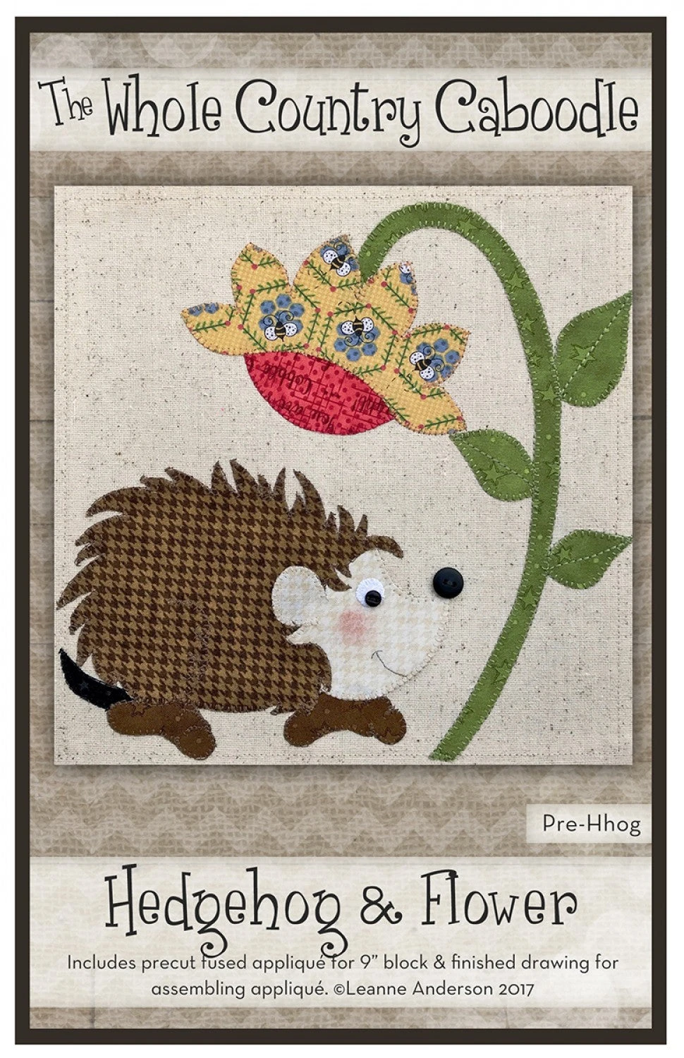 Hedgehog & Flower Precut Fused Applique Pack 3 Hedgehog & Flower Precut Fused Applique Pack