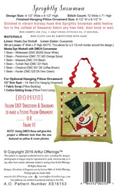 Sprightly Snowman -Qbpn XS16153 1