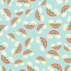 Light Aqua Rainbows Fabric -Qbpn Y3335 32