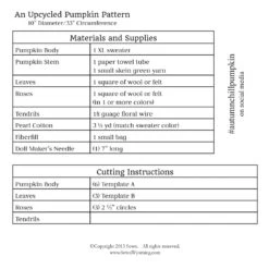 Autumn Chill: A Soft Pumpkin Pattern -Qbpn autumnChillBackside