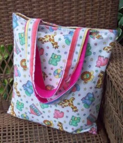 Baby Blanket & Reversible Tote Pattern -Qbpn av 170 2