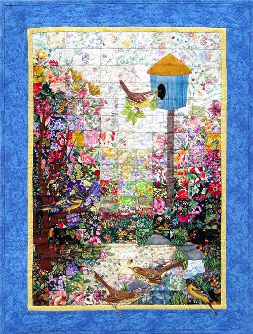 “Birdhouse” Watercolor Quilt Kit 3 “Birdhouse” Watercolor Quilt Kit