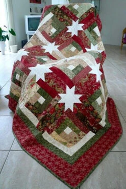 Just One Jelly Roll - Log Cabin Hidden Stars -Qbpn cdab6cd5f4a659156da8a9726aa6d92d